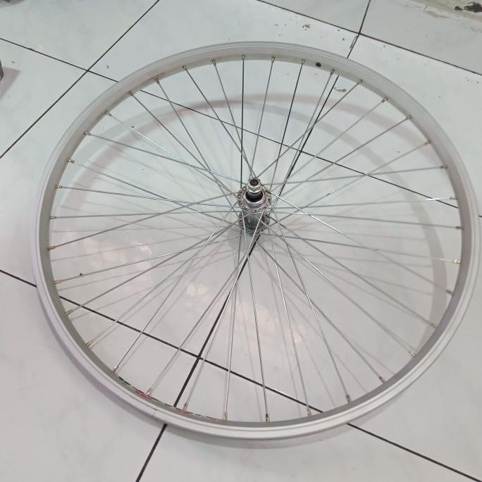 Paket Roda Sepeda 26 Depan , Pelek +Jari + Nap , Velg + Nap, Stel