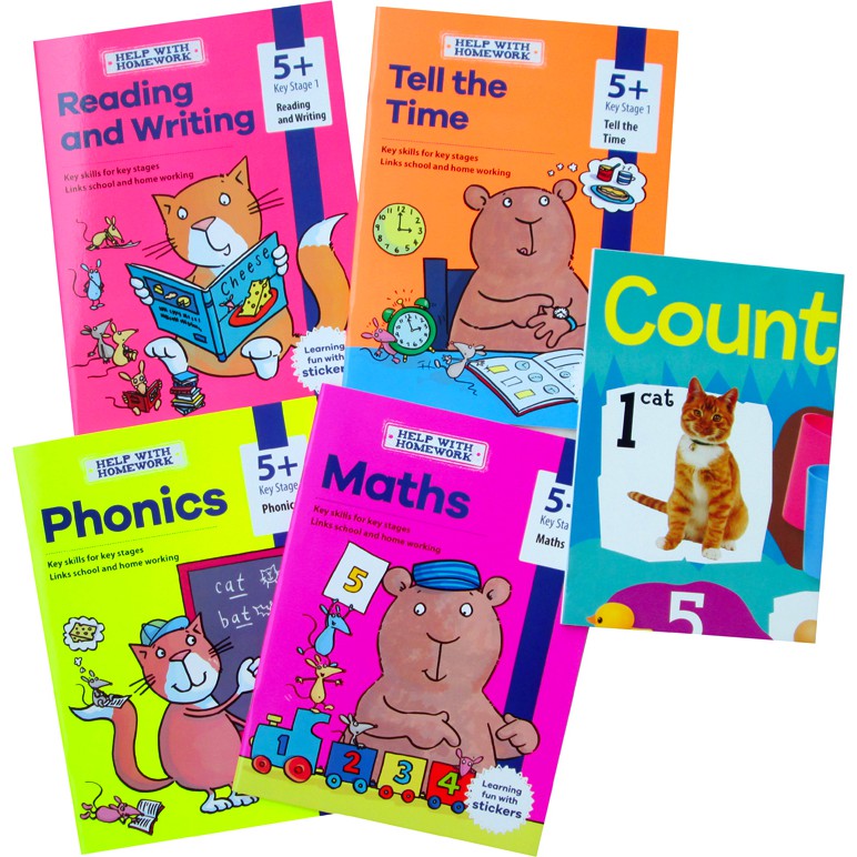 

Help With Homework - 4 Book Bumper Pack 5y+ (Kindergarten) Includes Awesome Poster! and 400 Stickers