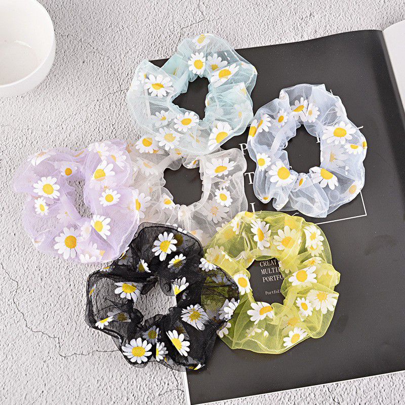 MEMON - IKAT RAMBUT KOREA/ SCRUNCHIE KOREA DAISY /IKAT RAMBUT BUNGA DAISY