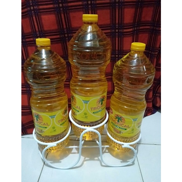 Dudukan Botol Minyak 3 in 1 Ukuran 2 Liter Serbaguna - Tatakan Botol Minyak 2 Liter