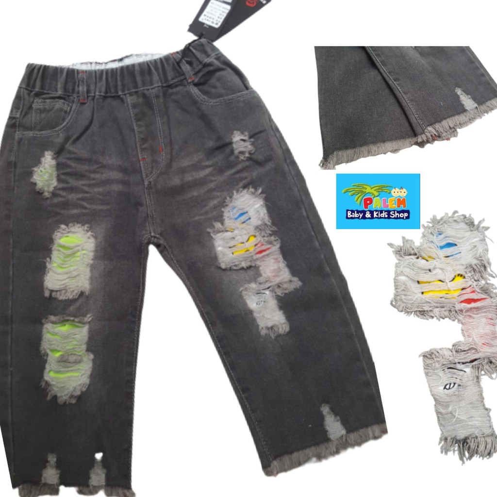 TONGNIAN CELANA JEANS KUTUNG(2-4 tahun)