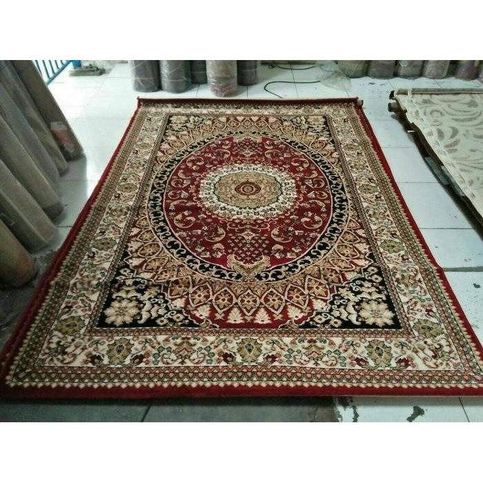 Ready Lagi Iransah Standar .Permadani Import Karpet Tebal Empuk Diskon