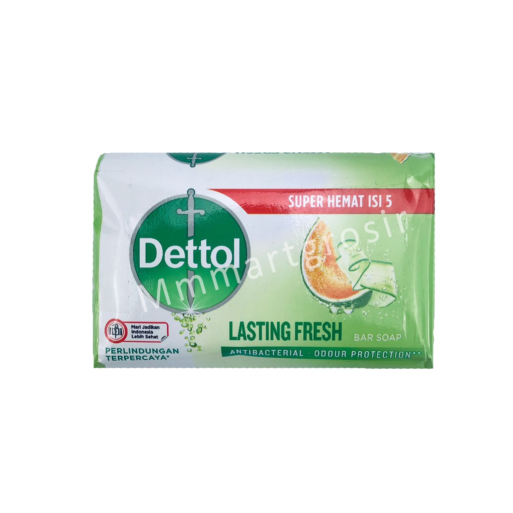 Dettol Bar Soap / Sabun Mandi Batang / Lasting Fresh / 100g