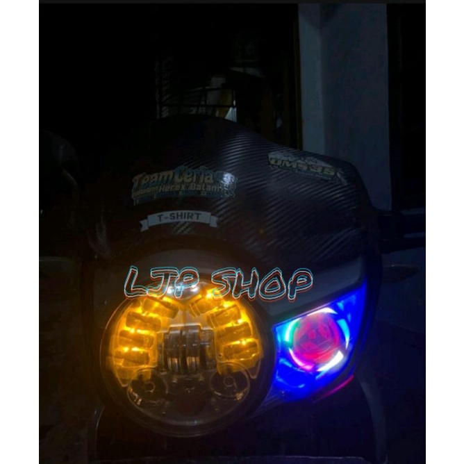 LAMPU DEPAN DAYMAKER PREDATOR 16 LED COBRA DOT SAE