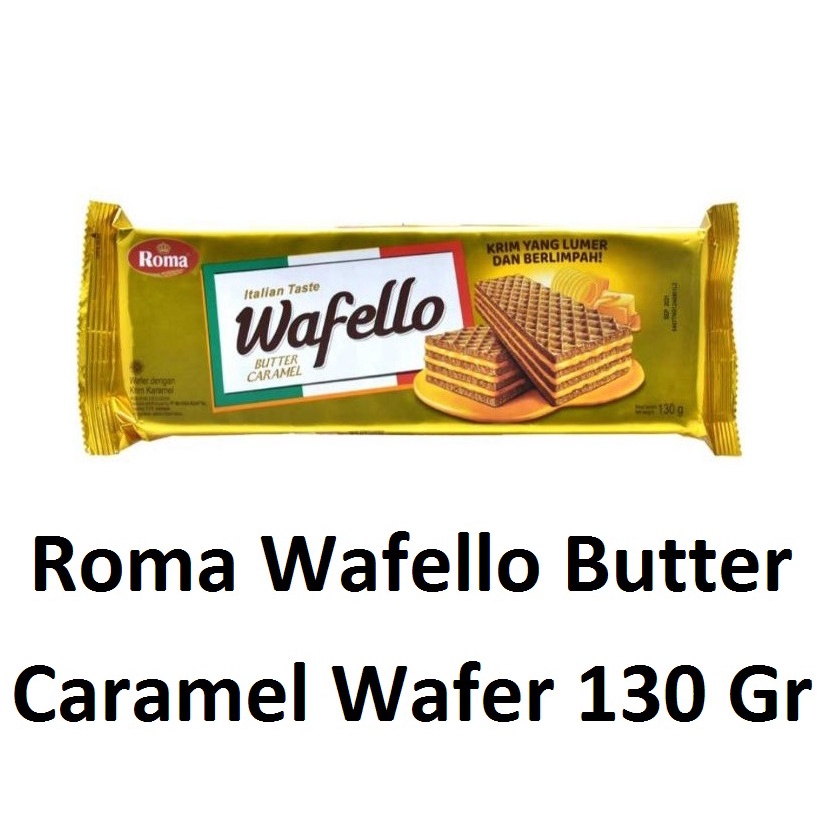 

Wafello Butter Caramel Roma Wafer 130 gr #CNS