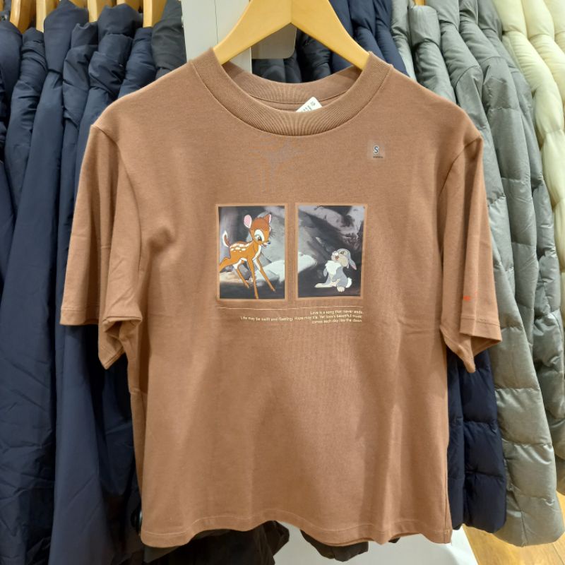 UNIQLO ORIGINAL Kaos Chipmunk Bambi Snow White SALE KEITH HARING ANDY WARHOL MOMA MICKEY