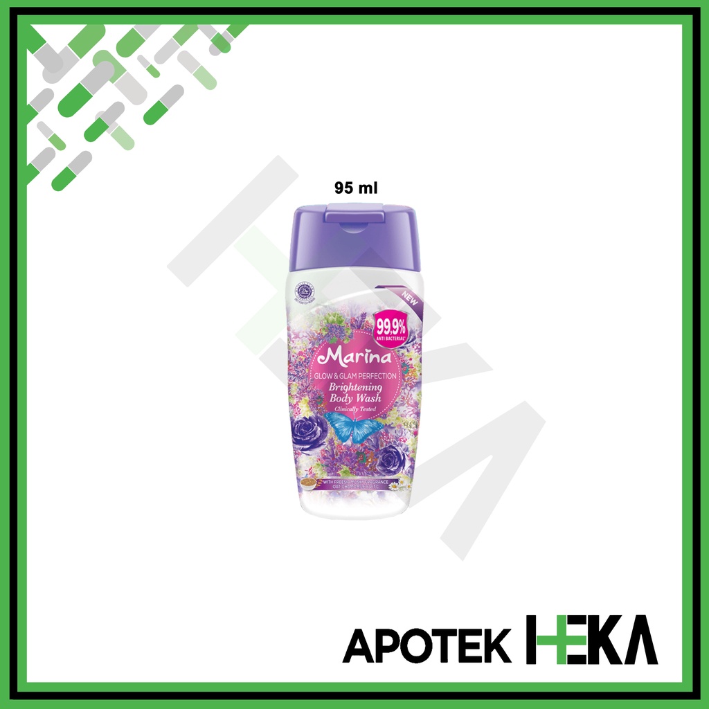 Marina Body Wash Glow &amp; Extra Glam Perfection Sabun Cair Freesia Ungu (SEMARANG)