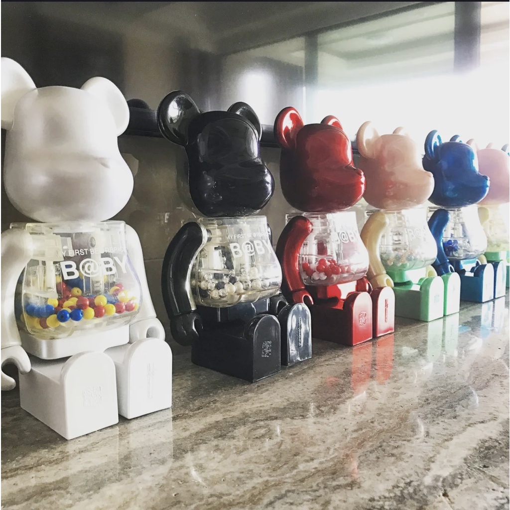 BE@RBRICK bearbrick 400% kaws Jackson pollock nasa moon Van Gogh 28cm