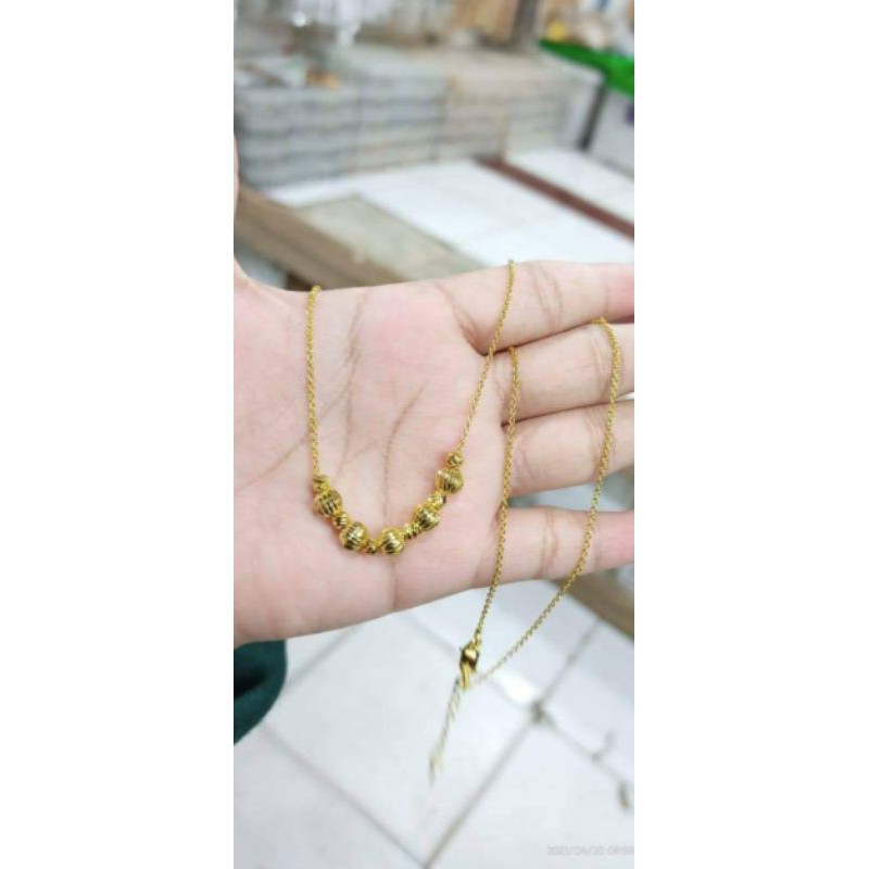 kalung dewasa emas muda kadar rendah 10gram