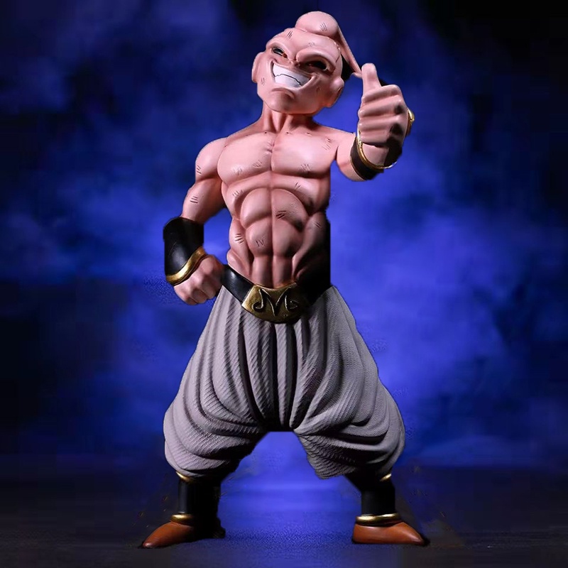 Mainan Action Figure Model Anime Dragon Ball Z Give The Thumbs-up Majin Buu Boo Bahan PVC Ukuran 25cm Untuk Hadiah Anak