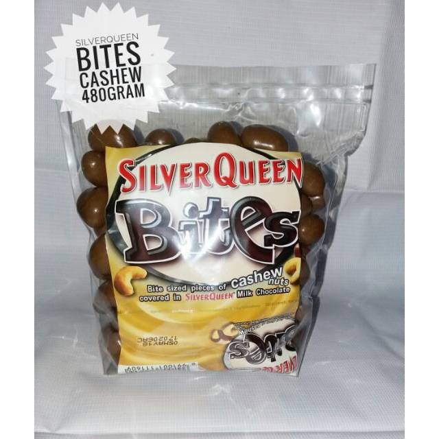 

Coklat Silverqueen Bites Cashew 480gram