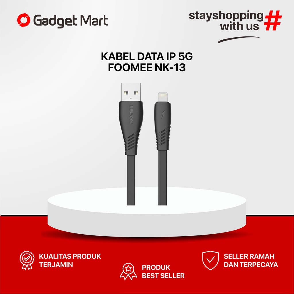 FOOMEE NK13 Data Cable Lightning Fast Charging 2.4A