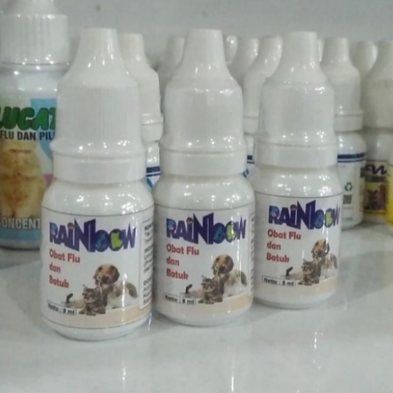 Rainbow Obat Flu dan Batuk 8ml Kucing Anjing dan Kelinci - Obat Flu dan Batuk Hewan