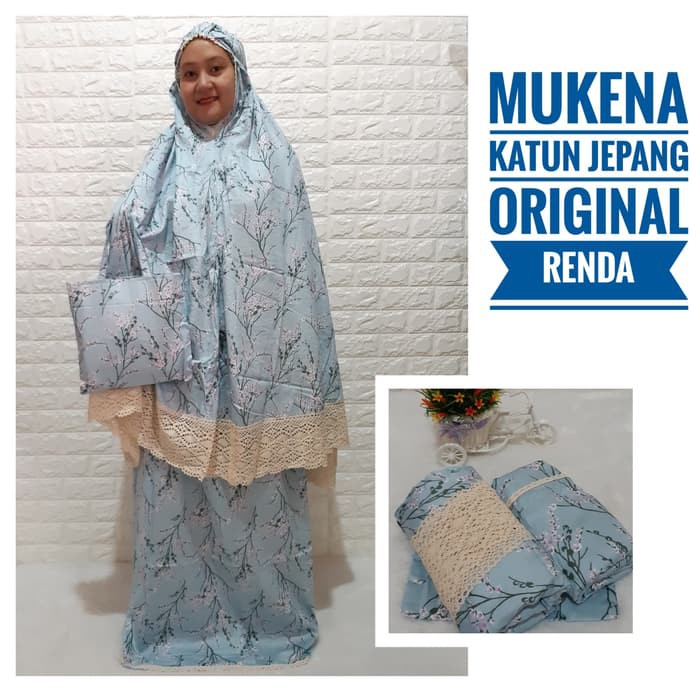 MUKENA KATUN JEPANG IMPORT ORIGINAL RENDA