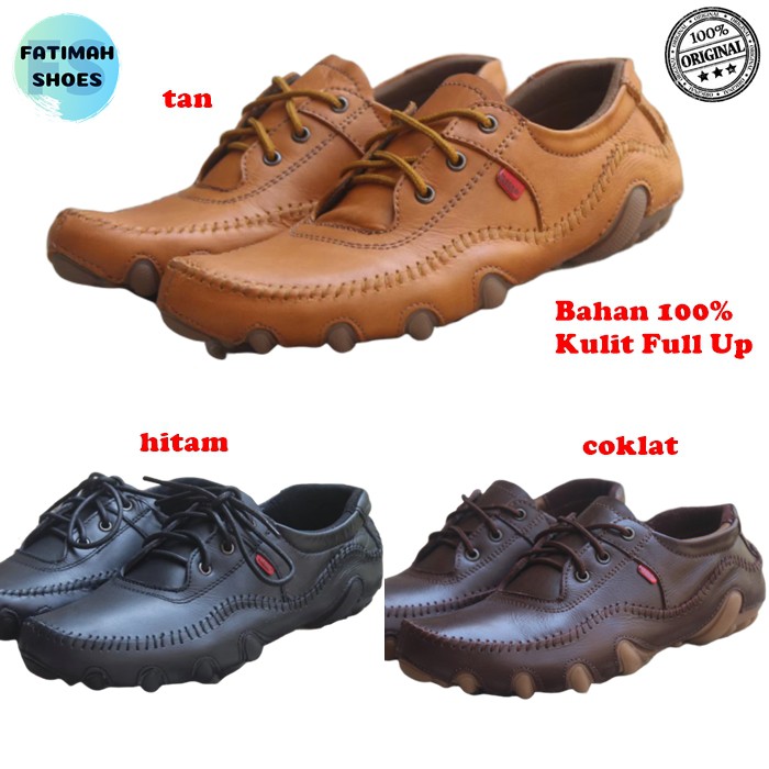 Sepatu Casual Pria Bahan Kulit Original Carlos Sepatu Pria Casual Sepatu Pria Sepatu Cowok Murah