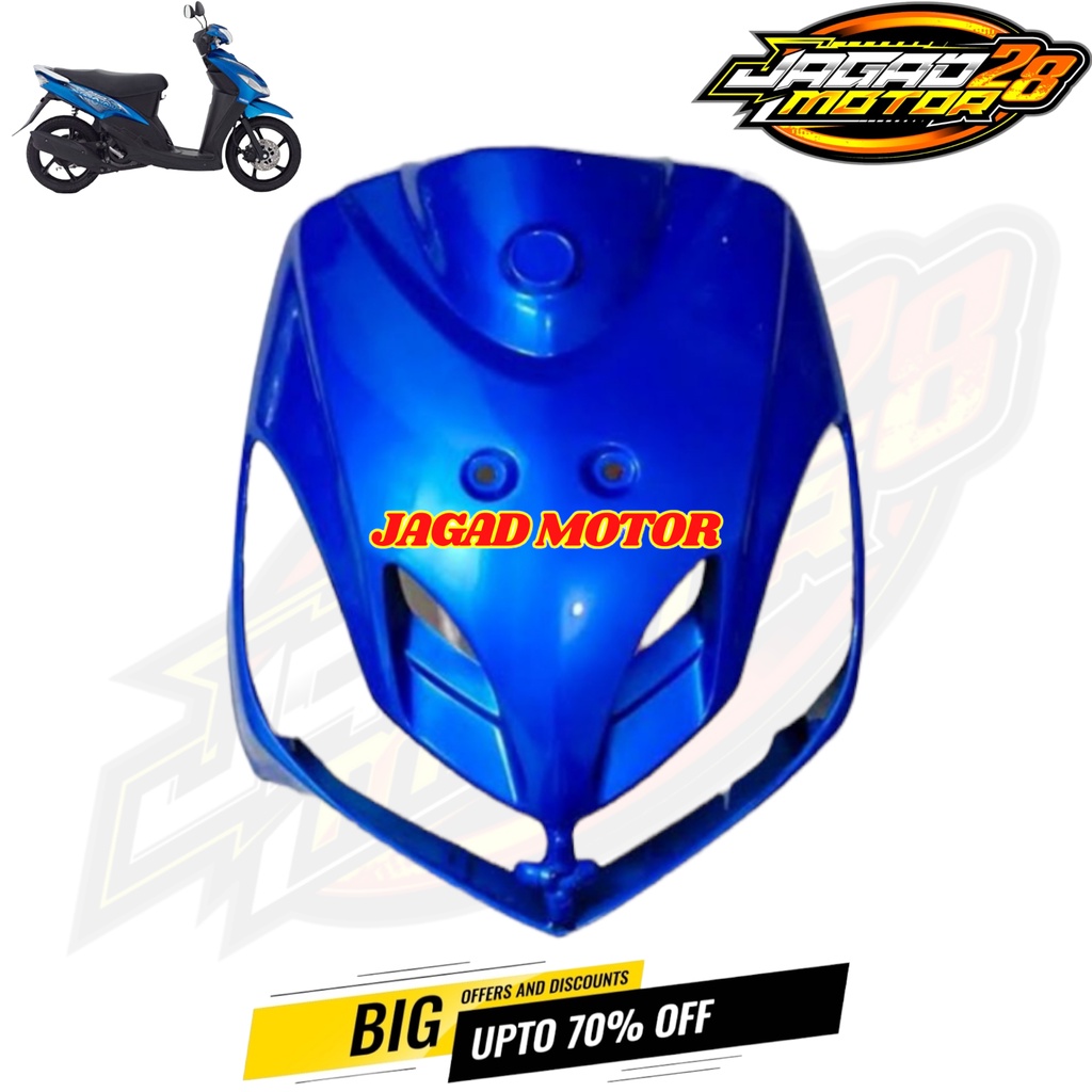 Tameng Depan Yamaha Mio Smile Biru / Dasi Depan Yamaha Mio Smile Biru / Cover Depan Yamaha Mio Smile Biru / Panel Tameng Dasi Dada Depan Yamaha Mio New Smile Biru