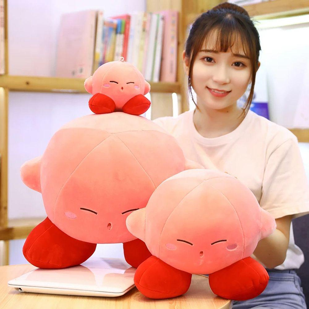 Needway   Mainan Boneka Kartun Kirby Bahan Plush Untuk Dekorasi Rumah / Hadiah Ulang Tahun