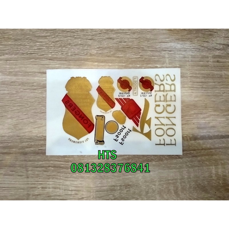 TRANSFER MERK FONGERS STIKER MERK FONGERS TM SEPEDA ONTHEL TRANSFER MERK SEPEDA ONTHEL FONGERS