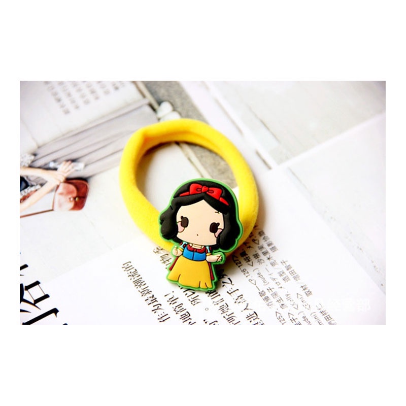 1pc Ikat Rambut Desain Disney Princess Jasmine Snow White Ariel Le-Pei Aisha Untuk Aksesoris