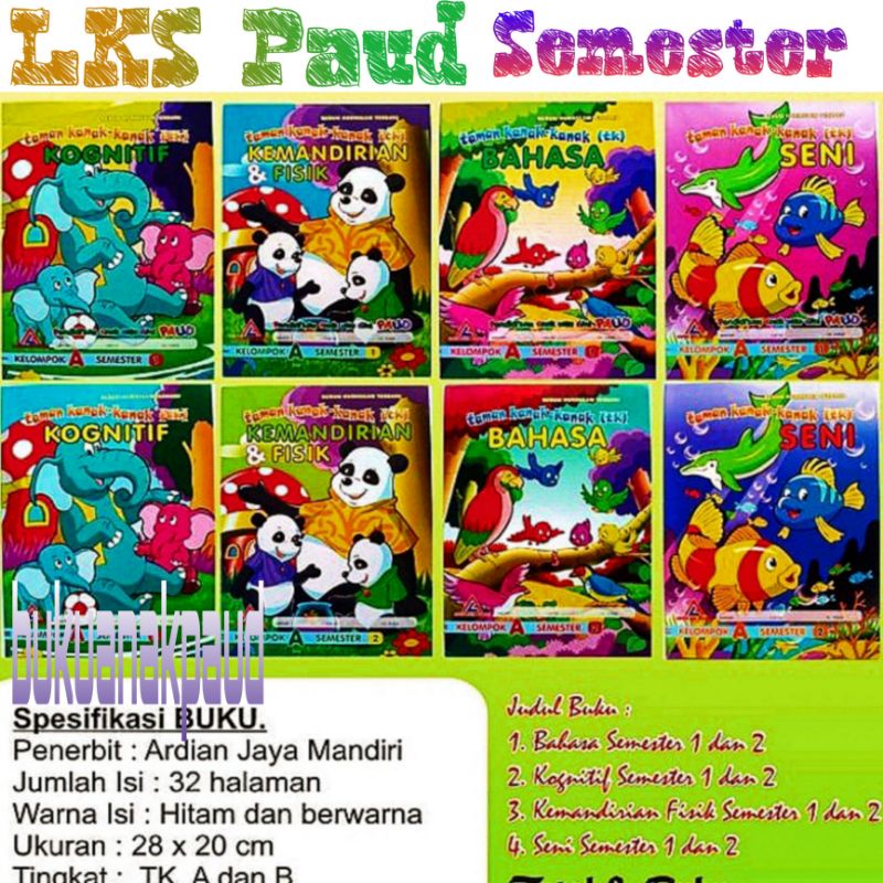 LKS SUB TEMA PAUD TK A SEMESTER 1 & 2