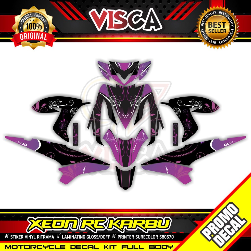 Decal Xeon Rc Full Body Stiker Xeon Rc Karbu Full Body Reninta