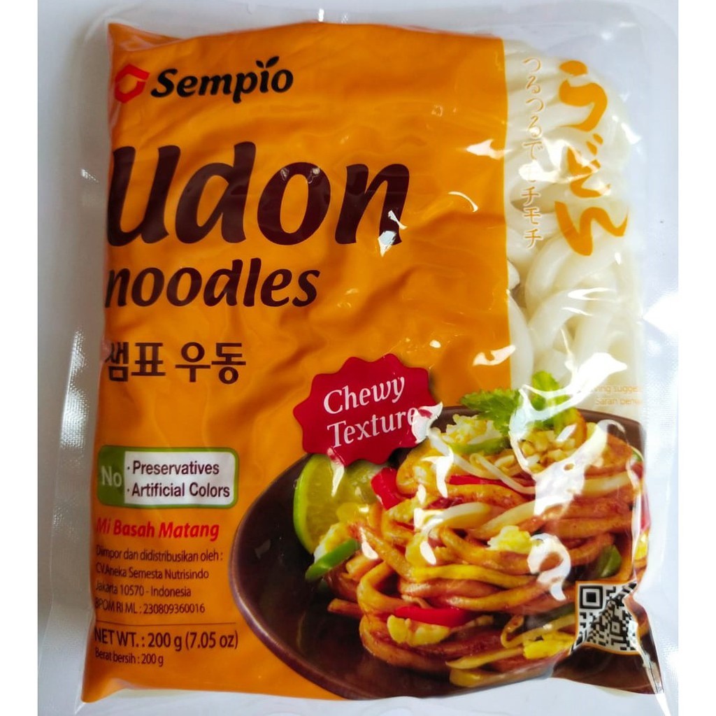 Sempio Fresh Udon Noodle  Mie Tebal Mie Udon Instant 200 GR Korea