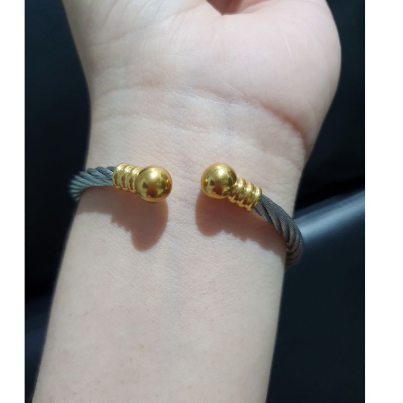 Gelang Titanium Premium Gelang Brandad Band Gelang Stainless steel Anti karat anti alergi GS20