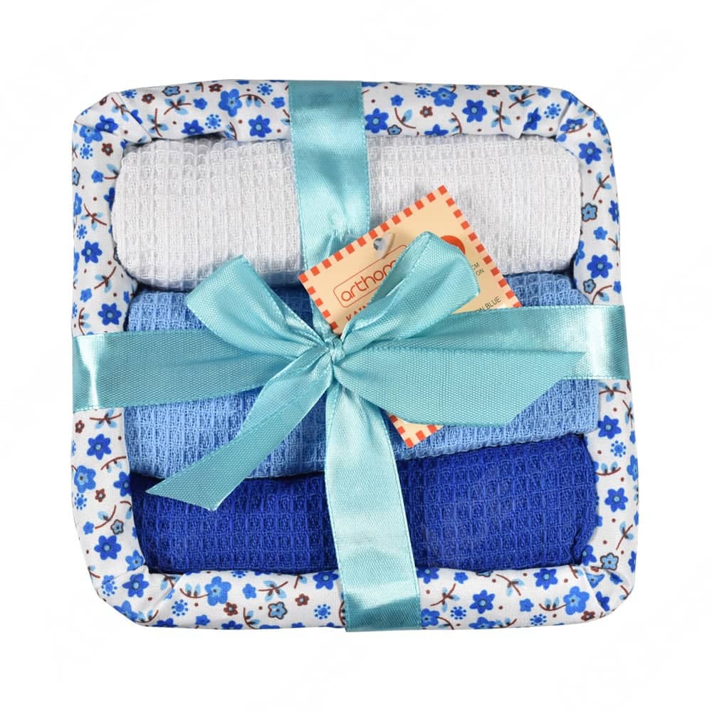 ACE Arthome Set 3 Pcs Kain Dapur Wicker - Biru