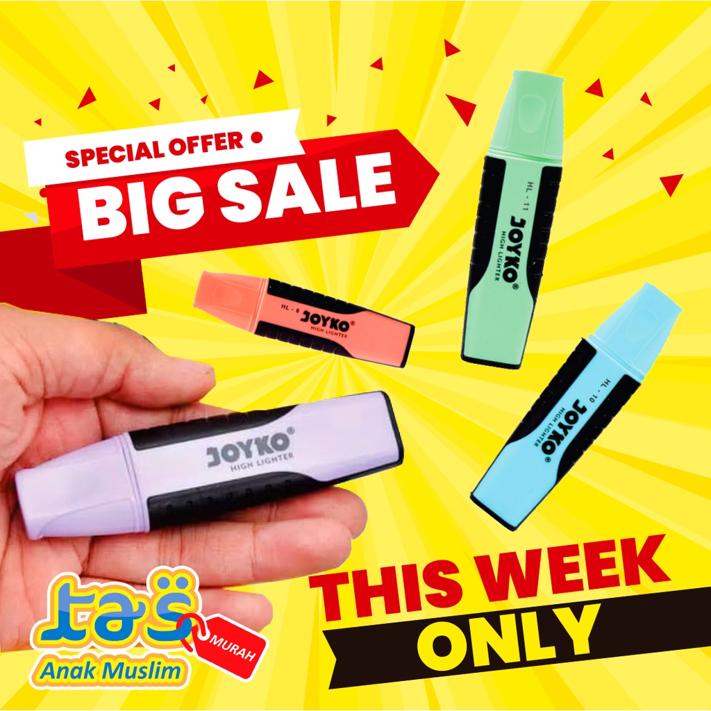 

Highlighter pastel joyko lucu murah original