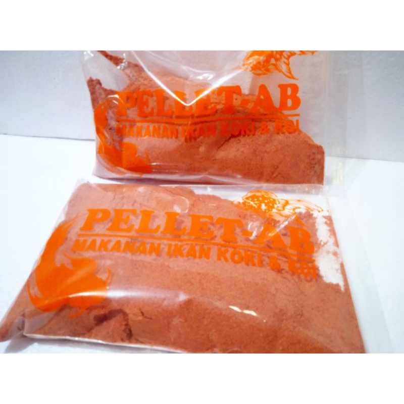 PELLET-AB 2mm,5mm,Dan Halus(200-300mc)RED/Pakan ikan koki,koi, lele bervitamin