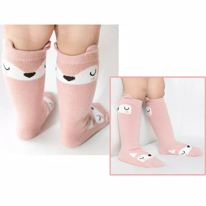 KAOS KAKI KOREA BAYI LUCU PANJANG SELUTUT PREMIUM ANTI SLIP