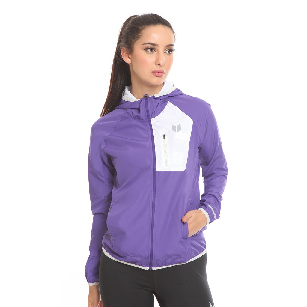  Enzoro  Pakaian  Olahraga  Wanita Alpha Hoodie Purple 