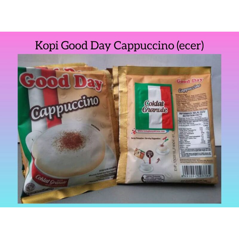 

Kopi Good Day Cappuccino (ecer)