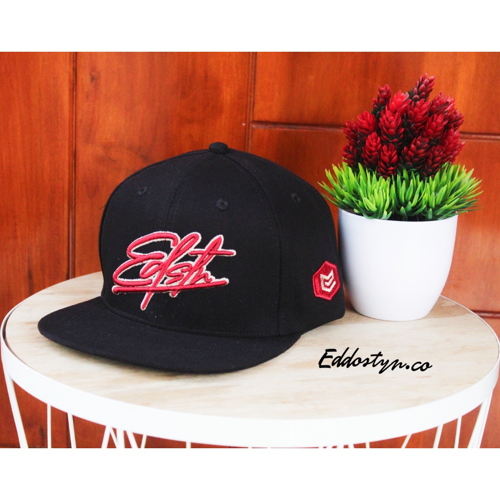 Topi Snapback/HIP HOP Premium Original Clothing EDSTN Unisex COD Full Black 006