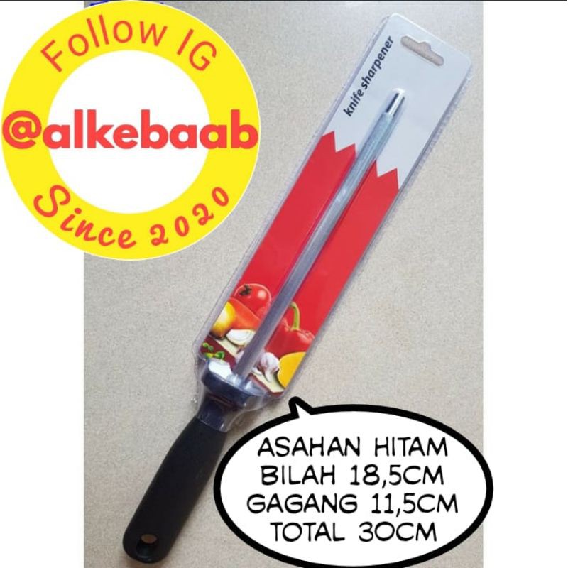 ASAH ASAHAN PISAU DAPUR STIK PENGASAH PISAU KEBAB STAINLESS SHARPENING KNIFE