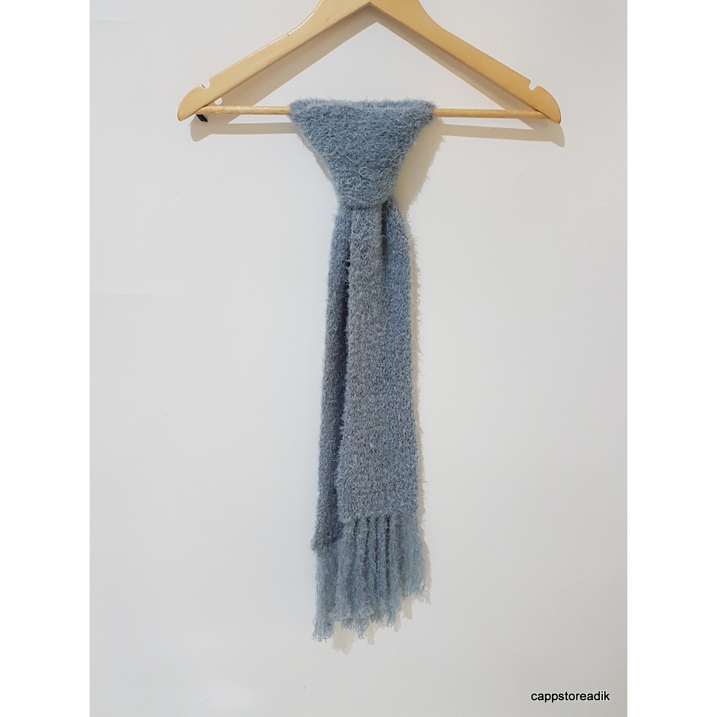 KNITKU Syal rajut mohair handmade dewasa scarf shawl KNITKU-SM