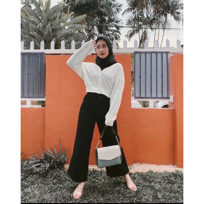 Kulot Jeans Hitam wanita