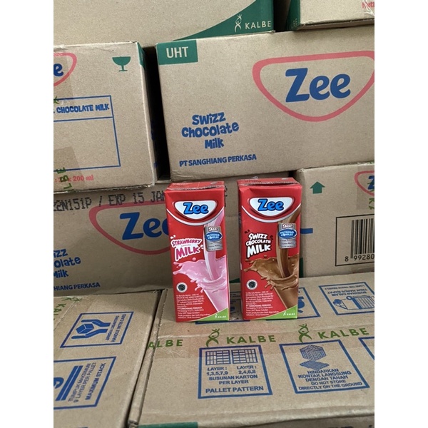 

susu zee uht isi 24 x 185 ml