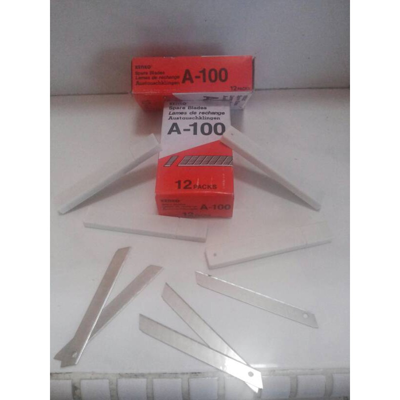 

Terlaris Isi Cutter Kecil Kenko A-100 Refill Spare Blade A100 Murah Grosir
