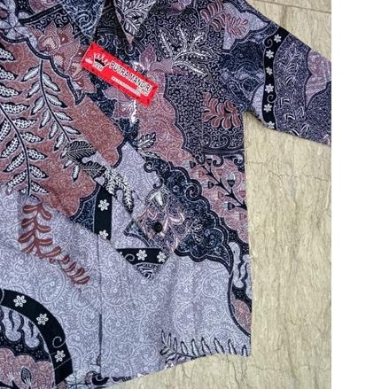✪ NAURA BATIK,Couple Batik Ayah Anak Laki laki Ungu/Lilac,Batik Pria Lengan Panjang Warna Ungu,Lilac