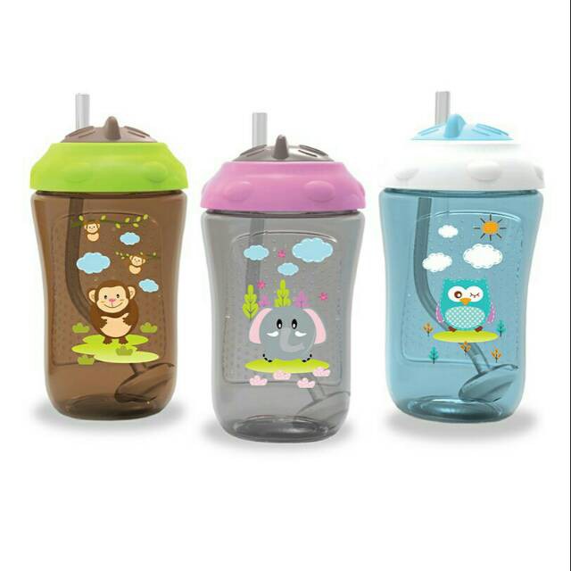 Baby Safe Sipper Cup With Weighted Straw Botol Minum Anak dengan Sedotan Training Cup 300ml