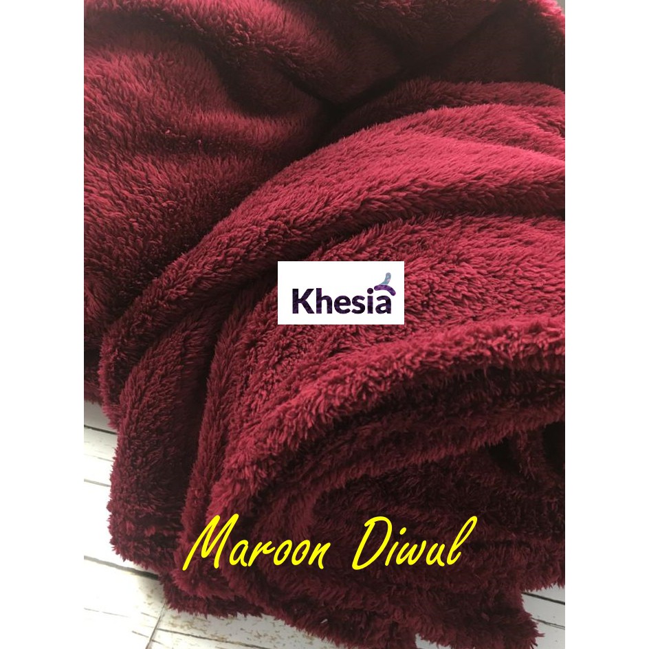 FREE GIFT!Selimut Bulu Halus dan Lembut Merk Khesia- READY STOK YA