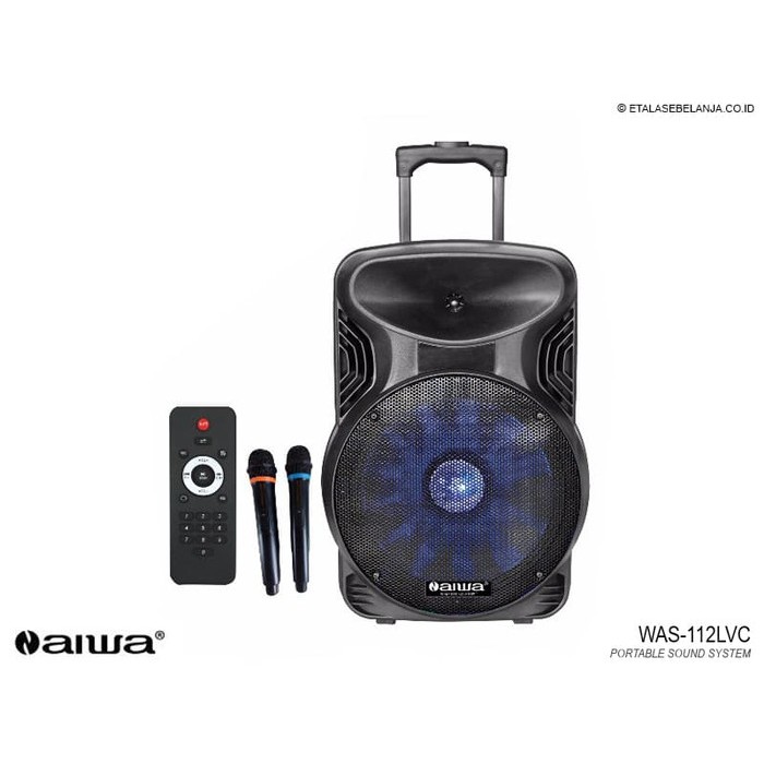 PORTABLE SOUND SYSTEM BLUETOOTH 12 INCH - NAIWA WAS-112LVC