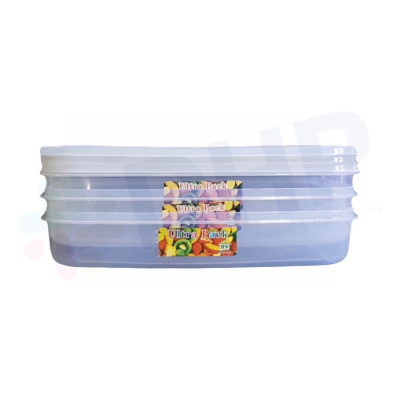 Ultrapack 2000 (28x20.5 h:5) Kotak Bekal Makan Lunch Box Food Container Plastik Tempat Penyimpanan