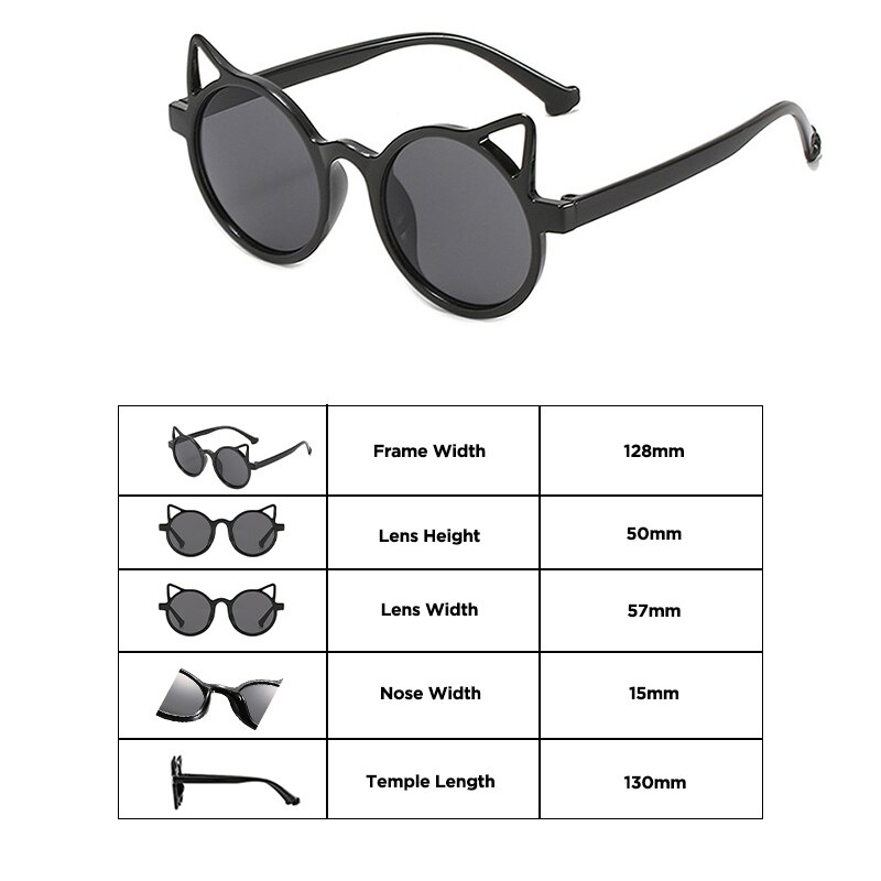 BIMA.0ls Kacamata Anak Kucing Kacamata Hitam Fashion Telinga Kucing Kaca Mata Hitam High Quality Kids Sunglasses Kaca Mata Murah Import