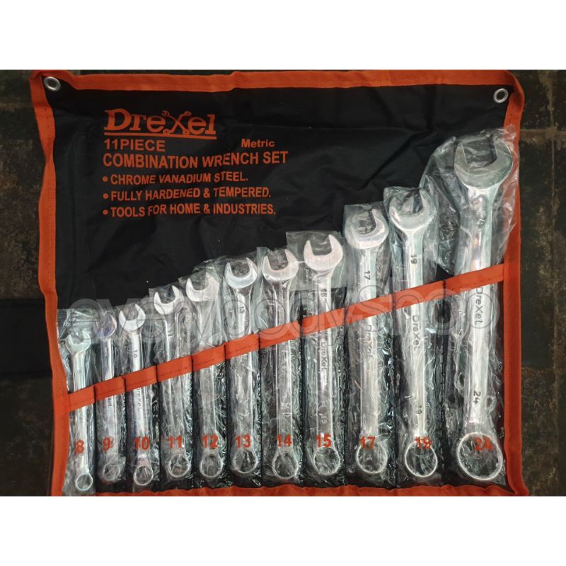 Kunci Ring Pas SET 11 PCS 8 - 24 DREXEL 11pcs