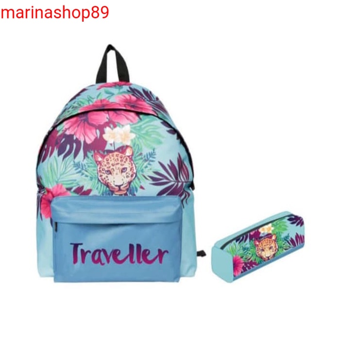 Passport tas ransel dengan tempat pensil_set tas ransel Puma