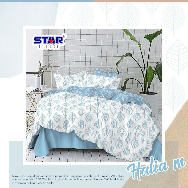 Sprei Katun Lokal Motif Halia M by Katun Star, Sprei Homemade/sprei custom UK 80,90,100,120,140,160,