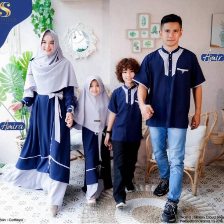 Couple Keluarga - Sarimbit Lebaran Keluarga -  Family Set Couple - Couple Sarimbit Amira