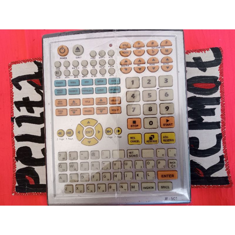 Remote QWERTY KARAOKE JOYFUL JF-501 original terlengkap